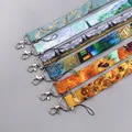 CA100 Art series Van Gogh lanyard for buttons phone Cool Neck Strap Monet lanyard for camera whistle