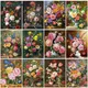 SDOYUNO 5D Diamond Painting Flower Diamond Mosaic Kit Rhinestone Embroidery DIY Full Round Drill