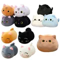 1pc 18-25CM Kawaii Cartoon Animal Plush Toys Black Cat Panda Pig Elephant Frog Dinosaur Stuffed Soft