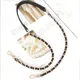 100/120cm Bag Metal Chain Leather Bag Strap Fashion Exquisite Black Leather Chain Shoulder Straps