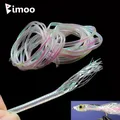 Bimoo 2M Pearl White Fish Scale Body Tube Minnow Fly Rib Body Maylor Tube Flash Braided Tubes Bait