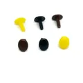 20pcs Yellow/Brown/Black Oval Animal Plastic Dool Eyes Craft Teddy Bear Toy Eye For Amigurumi Doll