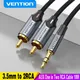 Vention RCA Cable 3.5mm to 2RCA Splitter RCA Jack 3.5 Cable RCA Audio Cable for Smartphone Amplifier