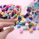 14mm 10Pcs/Lot Heart Shape Silicone Beads Baby Nursing Chewable Teething Beads Pacifier Teether DIY