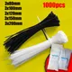 1000(500)pcs Black Self Locking Cable Tie High Quality Nylon Fasten Zip Wire Wrap Strap 3x100mm 3*80