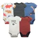 5PCS/Lot Baby Boys Girls Bodysuits 100% Cotton Short Sleeves Kids Clothes 6-24 Month Newborn Baby