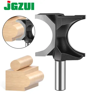 JGZUI 1PCS Half Round Side Cutter BitHalf Round Side Cutter Bit Router Bit Router Bit 6mm shank 12mm shank Woodworking bits