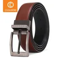 Men Belts Reversible Buckle Leather Brand Luxury Business Fashion Belts for Men Two sides Color