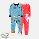 Newborn baby winter warm jumpsuit pajamas fleece bound footed jumpsuit boy baby girl baby cartoon