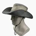 Outdoor Summer Wide Brim Man Breathable Mesh Travel Climbing Fishing Beach Bucket Hats Foldable
