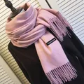 2023 new 200*70cm Winter Fashion female Cashmere Wool thin Scarf Lady warm Shawl Pure colour UNISEX