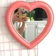 Heart Mirror Cosmetic Mirror Decorative Mirror Girl Heart Student Dormitory Mirror Home Decor Living