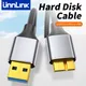 Unnlink Hard Drive Cable USB Micro B Hard Disk HDD SSD Sata Cable Micro USB Data Cable for Samsung