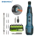 SHENHAOXU Cordless Electric Screwdriver Rechargeable Battery Operated ScrewDriver Drill Tool Set LED