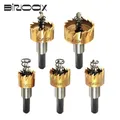 Binoax 5 Pcs HSS Drill Bit Saw Set Carbide Tip Metal Wood Drilling Hole Cut Tool for Installing