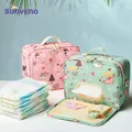 Sunveno Baby Diaper Bags Maternity Bag for Disposable Reusable Fashion Prints Wet Dry Diaper Bag for