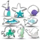 Under The Sea Creatures Cookie Cutter 8 Pieces Stainless Steel Cutters Molds Cutters for Making