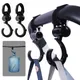 2pcs Baby Hooks Multi Stroller Pram Hook Clips 360 Degree Rotate Hangers Trolley Cart Organizer