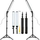 Photography Studio LED Lighting Kit Dimmable LED Video Light Handheld Fill Light With Light Stand