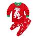 Little Boys Girls Christmas Pajamas Sets for Toddler Cotton Dinosaur Sleepwear Long Sleeve 2 pcs kids Clothes Pjs