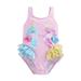 Toddler Kids Girls Bathing Tankini Bikini Suit Swimwear Little Mermaid Costume