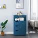 Red Barrel Studio® Aisja Accent Cabinet Wood in Blue | 34 H x 12 W x 22 D in | Wayfair 4E4ACC9C768B48C0BE1CDC23B1C00393