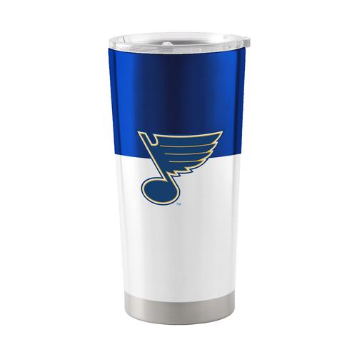 St. Louis Blues – Edelstahlbecher mit Farbblockdesign, 590 ml