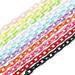 10pcs Acrylic Chain Links 10 Colors C-Clips Hooks Chain Links 39.4 Detachable Oval Linking Chain Rings