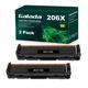 GALADA 206X W2110X Black Toner Cartridge (with Chip) Replacement for HP 206X 206A W2110X W2110A Toner Compatible with HP Color Pro MFP M283fdw M283cdw M283 Pro M255dw M255 Printer (2 Black)