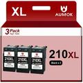 PG-210XL Ink Cartridge Replacement for Canon 210XL Black Ink Cartridge High Yield for Canon PIXMA IP2702 MX410 MP495 MP230 MP240 MP280 MX340 MX350 MX360 Printer (3-Black)