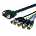 Comprehensive HR Pro Series VGA HD15 jack to 5 BNC plugs cable 6ft 6ft