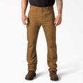 Dickies Men's Slim Fit Duck Canvas Double Knee Pants - Brown Size 40 30 (DU304)