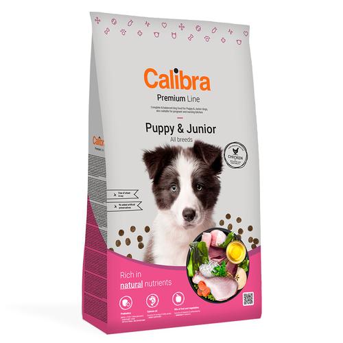 12kg Calibra Dog Premium Line Puppy & Junior Huhn Hundefutter trocken
