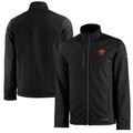 Men's Cutter & Buck Black Oklahoma State Cowboys Alumni Logo Evoke Eco Softshell Recycled Full-Zip Jacket