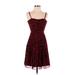 White House Black Market Cocktail Dress - A-Line Sweetheart Sleeveless: Red Dresses - Women's Size 00