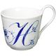 Royal Copenhagen 1017155 Blue Fluted Plain High Handle Mug, 11.2 fl oz (330 ml), Wedding Gift