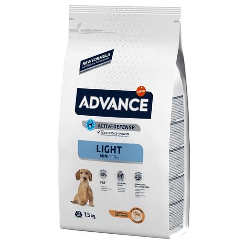3x 1,5kg Advance Mini Light Hundefutter trocken