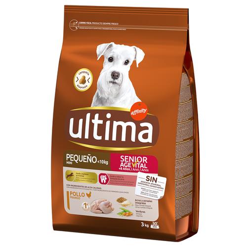 3kg Ultima Mini Senior Huhn Hundefutter trocken