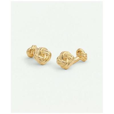 Brooks Brothers Men's Sterling Silver Gold-Plated Knot Cufflinks