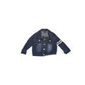 Denim Jacket: Blue Print Jackets & Outerwear - Size 12 Month