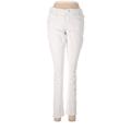 Old Navy Jeans - Mid/Reg Rise Skinny Leg Denim: White Bottoms - Women's Size 6 - Light Wash