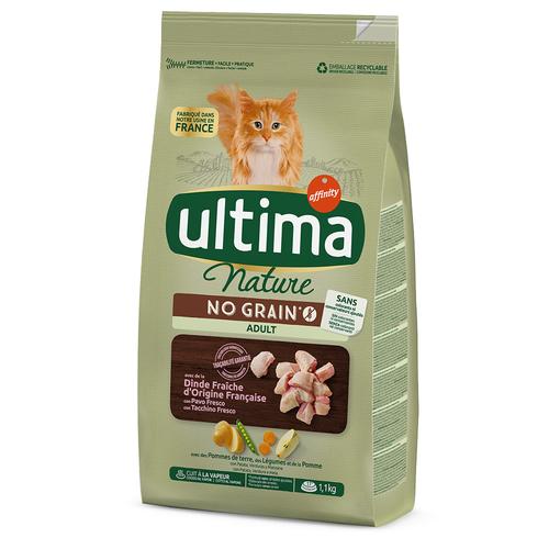 2x 1,1kg Ultima Cat Nature No Grain Adult Truthahn Katzenfutter trocken