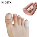 2/4/6pcs Silicone Gel Toe Protection Sleeve Pedicure Little Finger Tube Corns Blisters Bunion