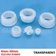 4-30mm Transparent Silicone Rubber Snap-on Wiring Grommets Blanking O-ring Gasket Washer Through