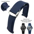 19mm 20mm 21mm 22mm Rubber Silicone Watch Bands For Omega Seamaster 300 speedmaster Strap Seiko SKX