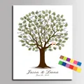 Wedding Fingerprint Tree Painting Loved Birds Guest Book Wedding Gift Fingerprint painting Wedding