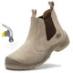 Safety boots for men work shoes construction with steel toe slip on without laces welder welding