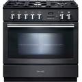 Rangemaster Professional Plus FXP PROP90FXPDFFSL/C Slate / Chrome 90cm Dual Fuel Range Cooker