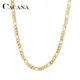 CACANA Edelstahl Kette Halsketten Für Mann Frauen Gold Silber Farbe Für Anhänger Flach Donot