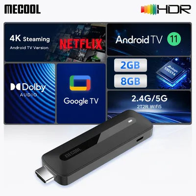 MECOOL KD3 Android 11 TV-Stick mit Dolby Audio 2+8G Google-zertifizierter Google TV Stream Media Receiver Stick Home Media Player